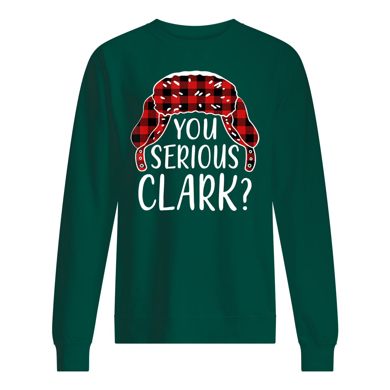 You serious clark christmas vacation plaid red sweatshirt
