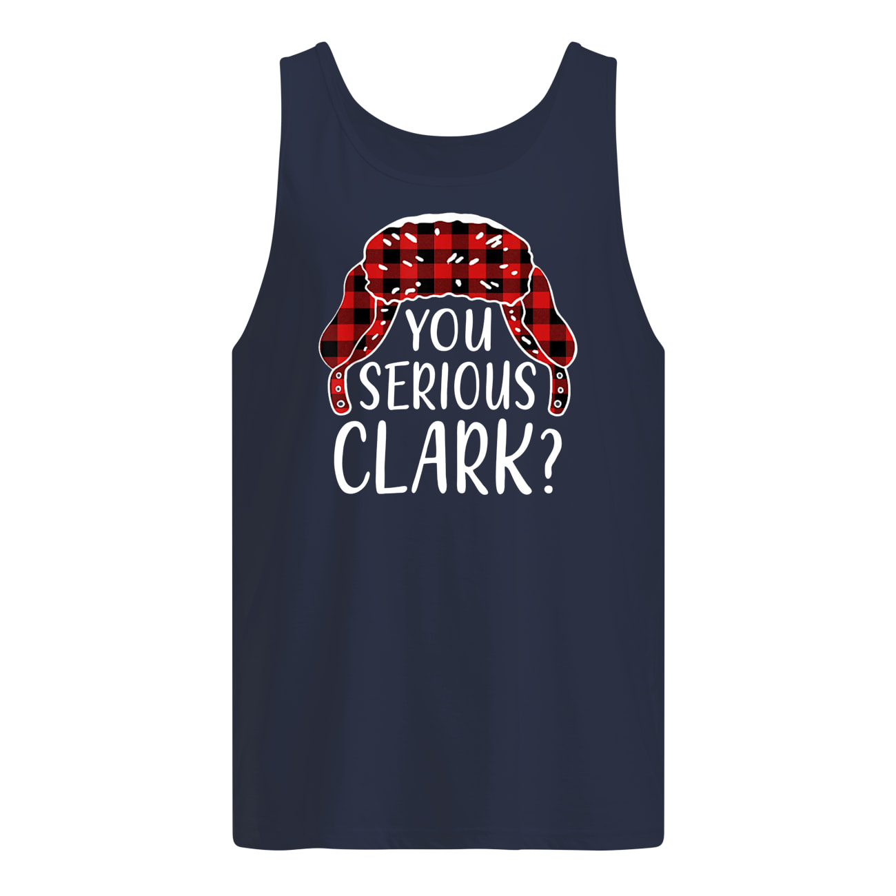 You serious clark christmas vacation plaid red tank top