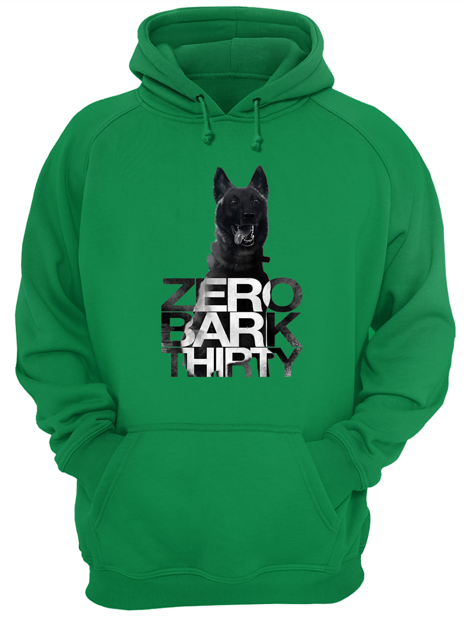 Zero bark thirty belgian malinois military dog hero hoodie