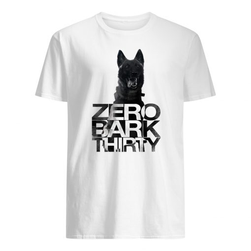 Zero bark thirty belgian malinois military dog hero mens shirt