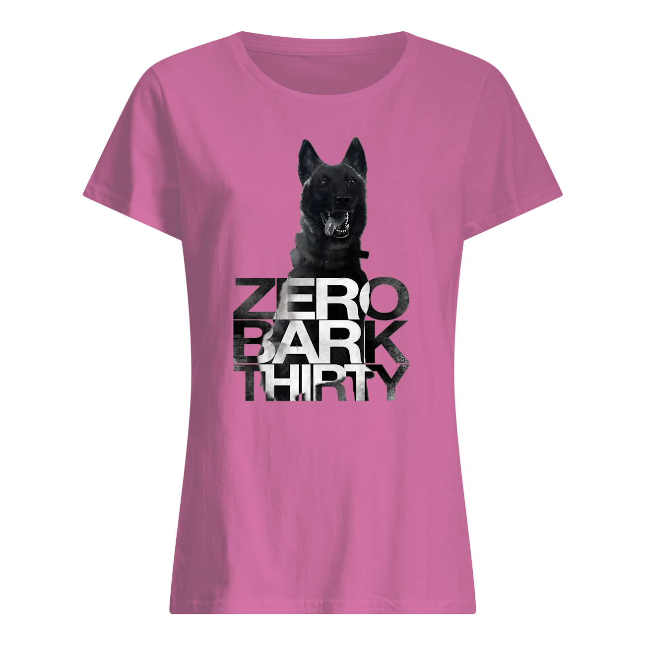 Zero bark thirty belgian malinois military dog hero womens shirt