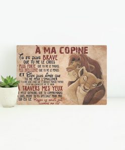 A ma copine the lion king canvas 3