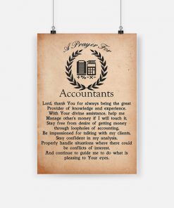 A prayer for accountants lord thank you for always being the great provider poster 1