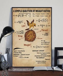 A simple question of weight ratios poster