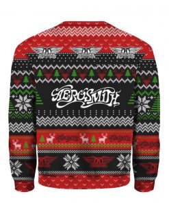 Aerosmith full printing ugly christmas sweater 3