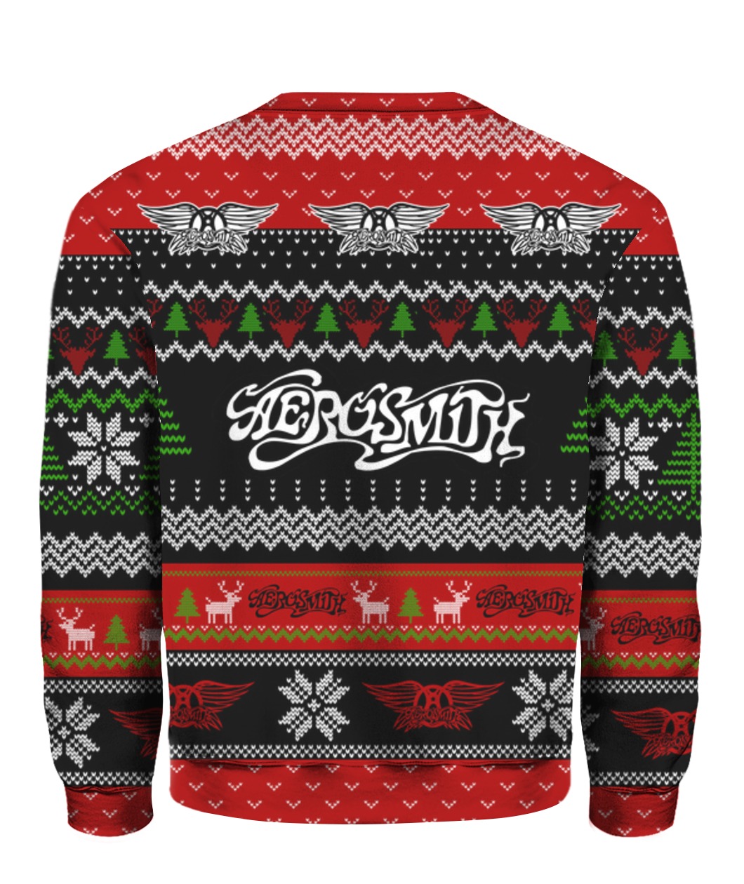 Aerosmith full printing ugly christmas sweater 4