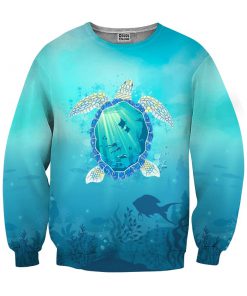And into the ocean i go to lose my mind and find my soul seahorse full printing sweatshirt