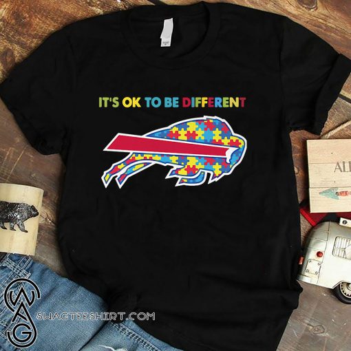 Autism awareness it's ok to be different buffalo bills shirt
