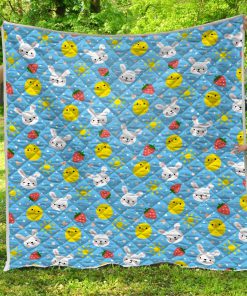 Baby chicken and bunny quilt 3