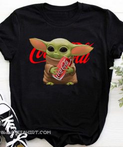 Baby yoda hug coca cola shirt