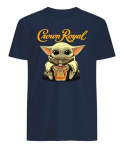 Baby yoda hug crown royal mens shirt