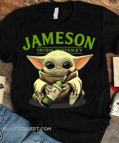 Baby yoda hug jameson irish whiskey star wars shirt
