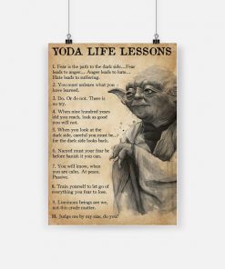 Baby yoda life lessons poster 4