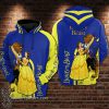 Beauty and the beast full printing shirt