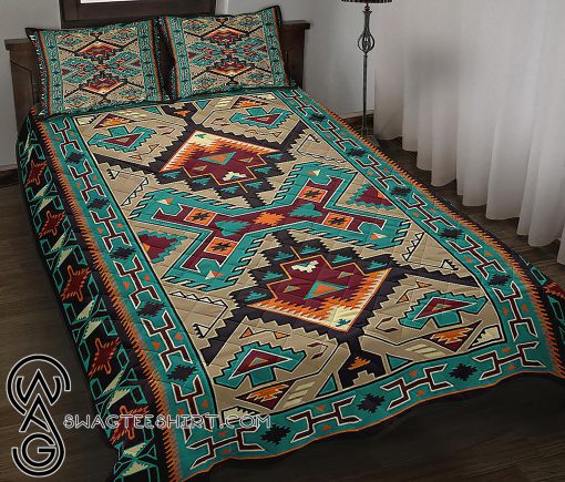 Blue south west native american quilt