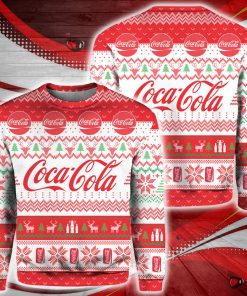 Coca cola full printing ugly christmas sweater