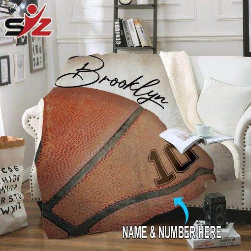Custom blankets basketball name and number 2