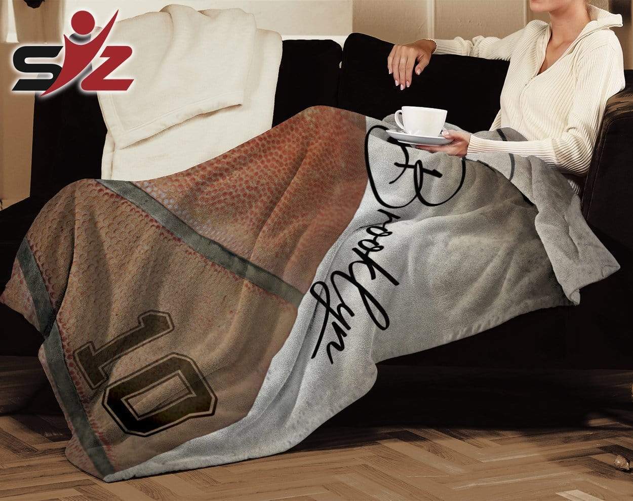 Custom blankets basketball name and number 3