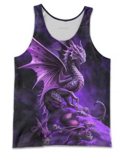 Dungeons and dragons all over printed tank top
