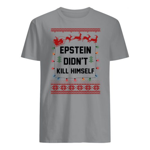 Epstein didn't kill himself holiday ugly christmas mens shirt
