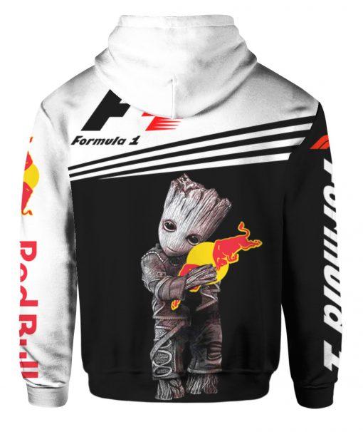 Groot hold redbull racing all over print hoodie 2