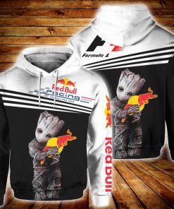 Groot hold redbull racing all over print hoodie