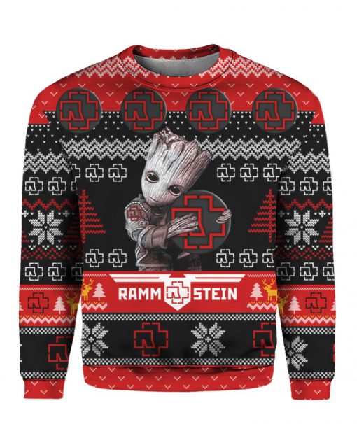 Groot hug rammstein ugly christmas sweater 2