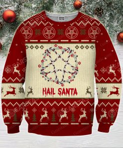 Hail santa full printing ugly christmas sweater