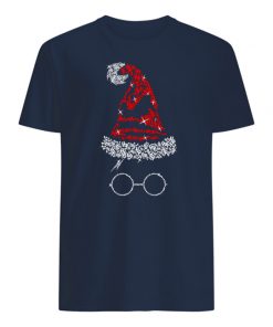 Harry potter hat glitter christmas mens shirt