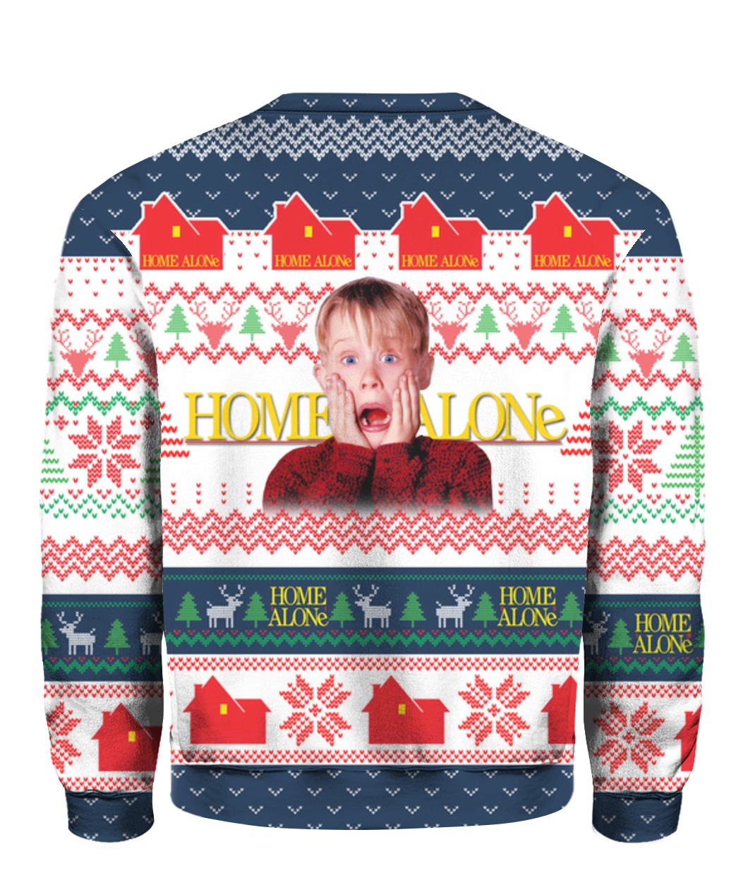 Home alone full printing ugly christmas sweater 1