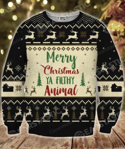 Home alone merry christmas ya filthy animal ugly christmas sweater 1