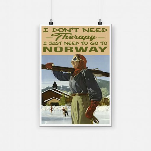 I don't need therapy i just need to go to norway poster 1