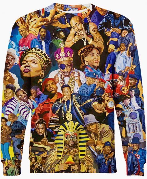 Legends of hiphop full printing sweatshirt