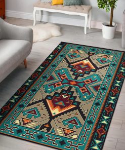 Native american culture design area rug