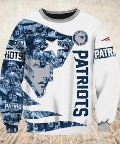 New england patriots all over printed sweatshirt