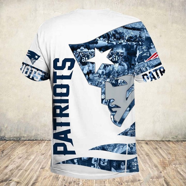 New england patriots all over printed tshirt - back