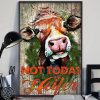 Not today heifer poster