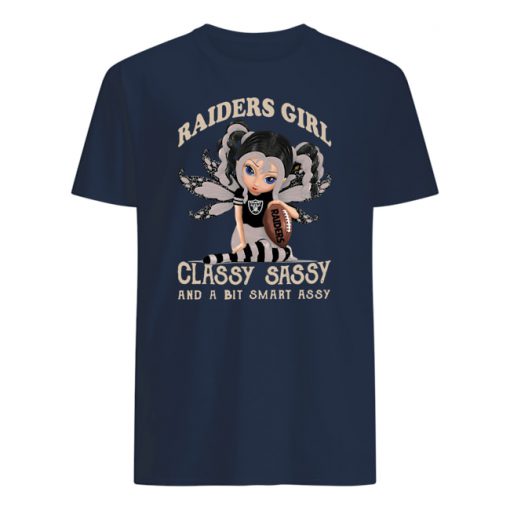 Oakland raiders girl classy sassy and a bit smart assy mens shirt