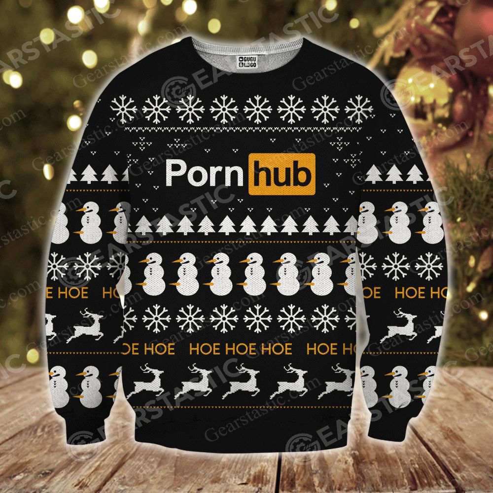 Pornhub full printing ugly christmas sweater 4