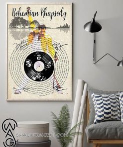 Queen bohemian rhapsody lyric poster