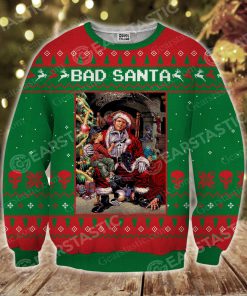 Skull bad santa ugly christmas sweater 4