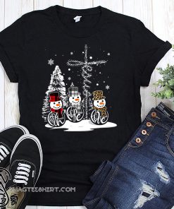 Snowman faith hope love christmas shirt