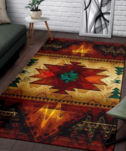 South west native american brown area rug 2