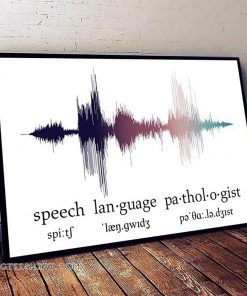 Speech language pathologist voice horizontal poster