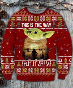 Star wars baby yoda this is the way full printing ugly christmas sweater