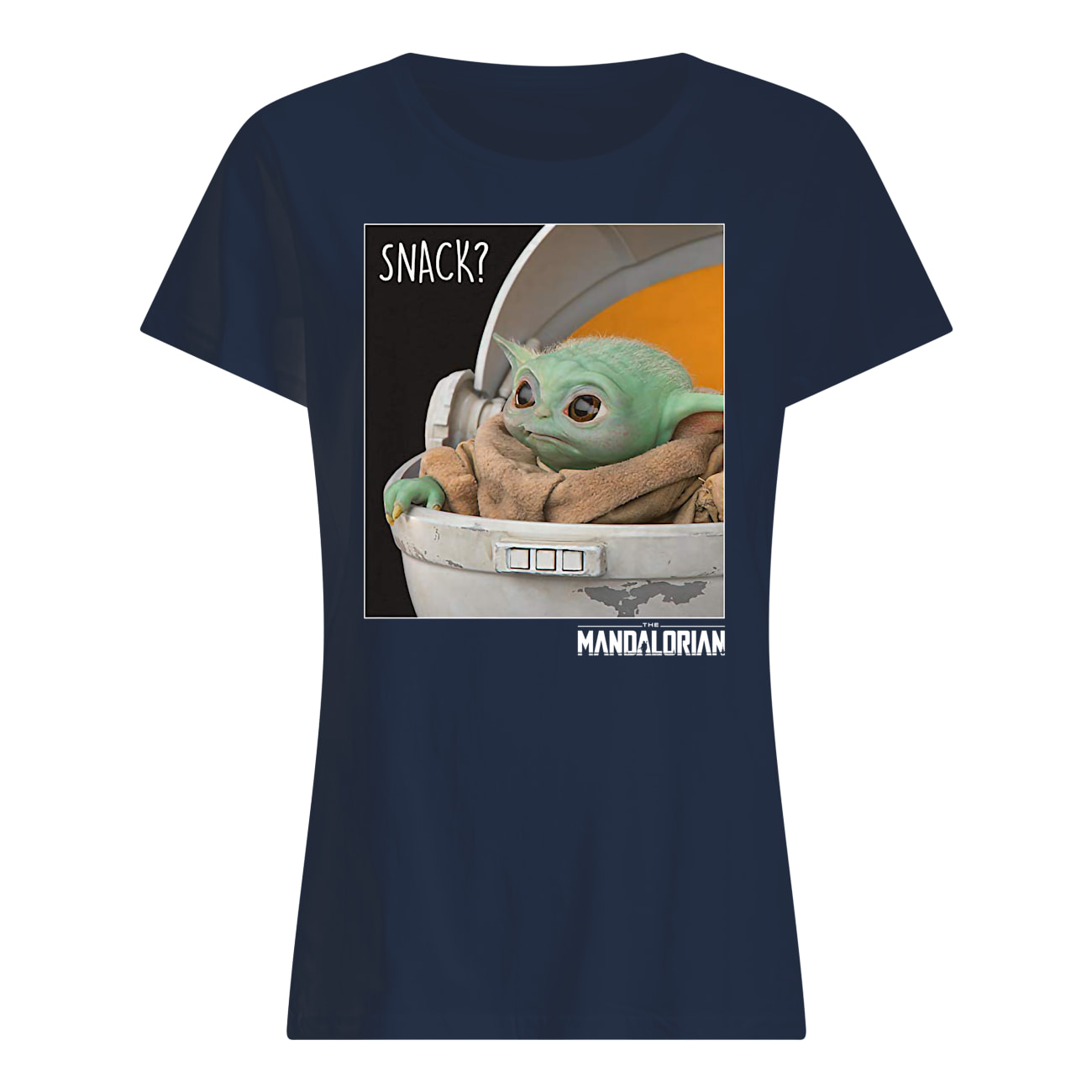 Star wars the mandalorian the child snack time womens shirt