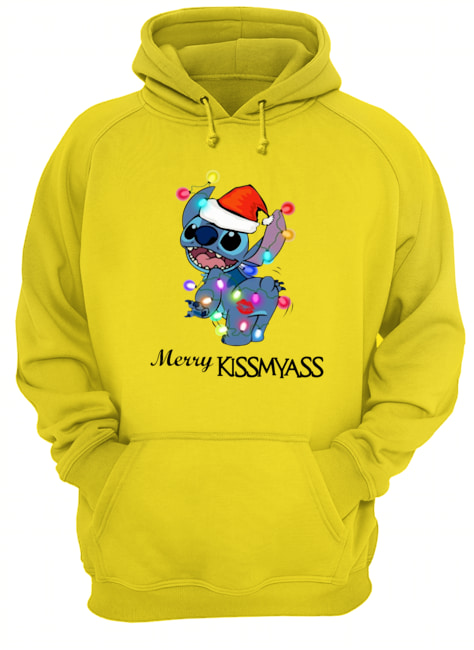 Stitch merry kissmyass merry christmas hoodie