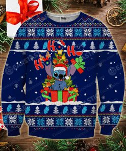 Stitch santa ho ho ho full printing ugly christmas sweater 2