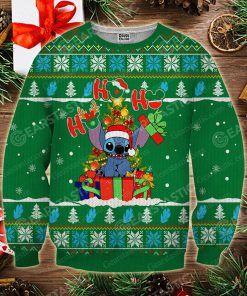 Stitch santa ho ho ho full printing ugly christmas sweater 3
