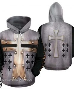 Templar cross viking all over print shirt